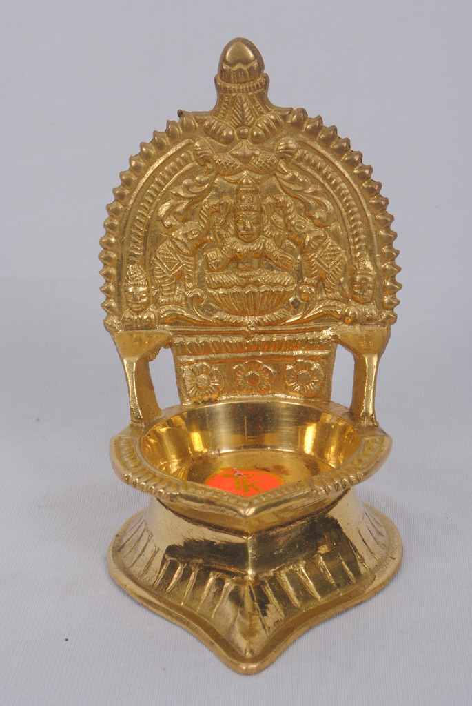 Buy Kumbakonam Traditional by SPS MARKETING Brass mukali with kamachi  vilakku for Pooja Items Online at desertcartIsrael